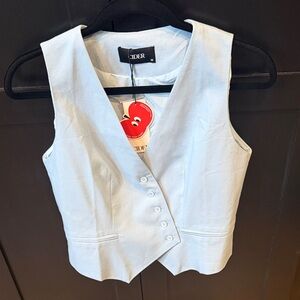 Cider Sky Blue Sleeveless Vest